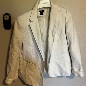 Ann Taylor White Blazer